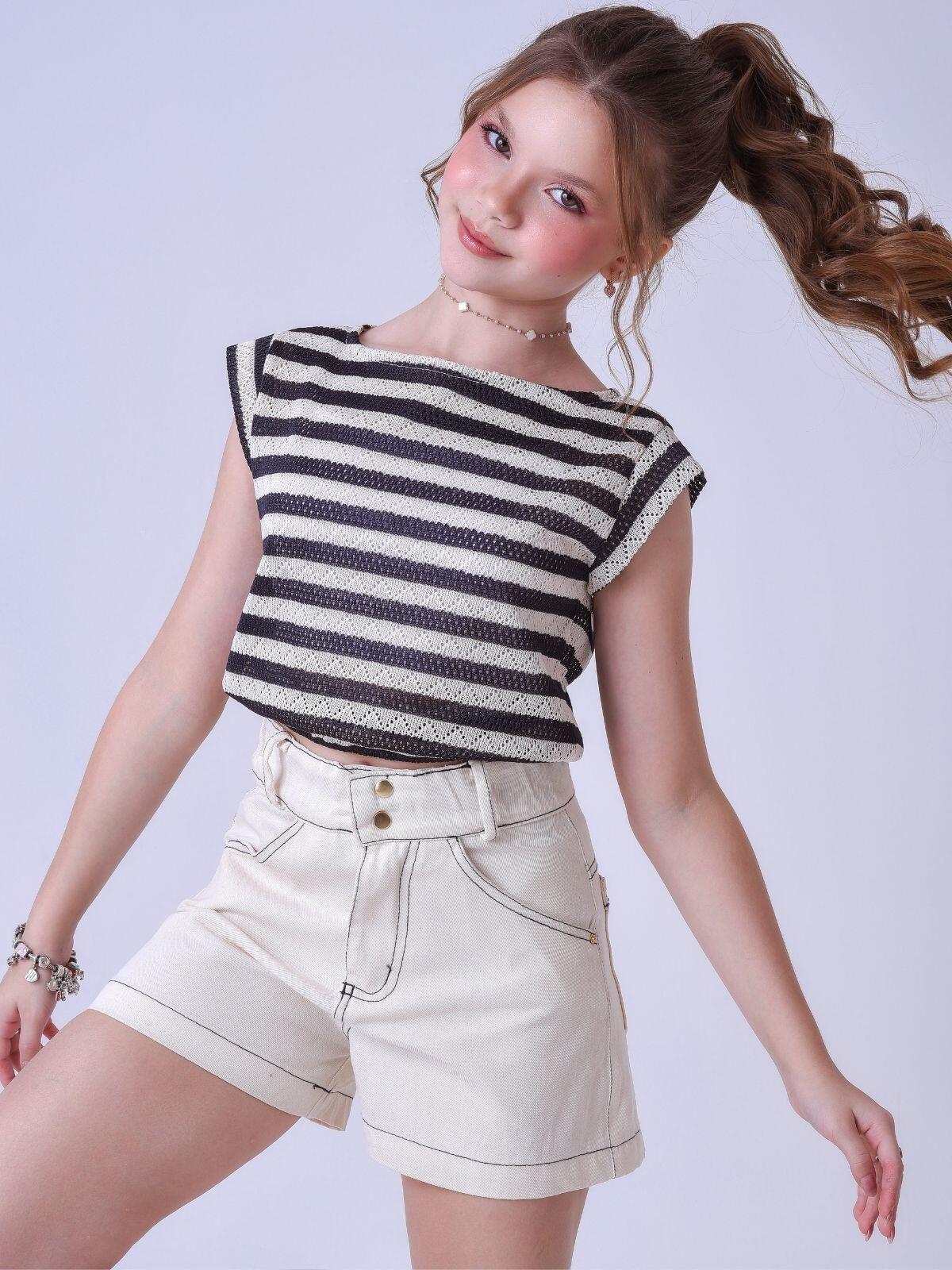 Conjunto DMC Style Tricô Listras