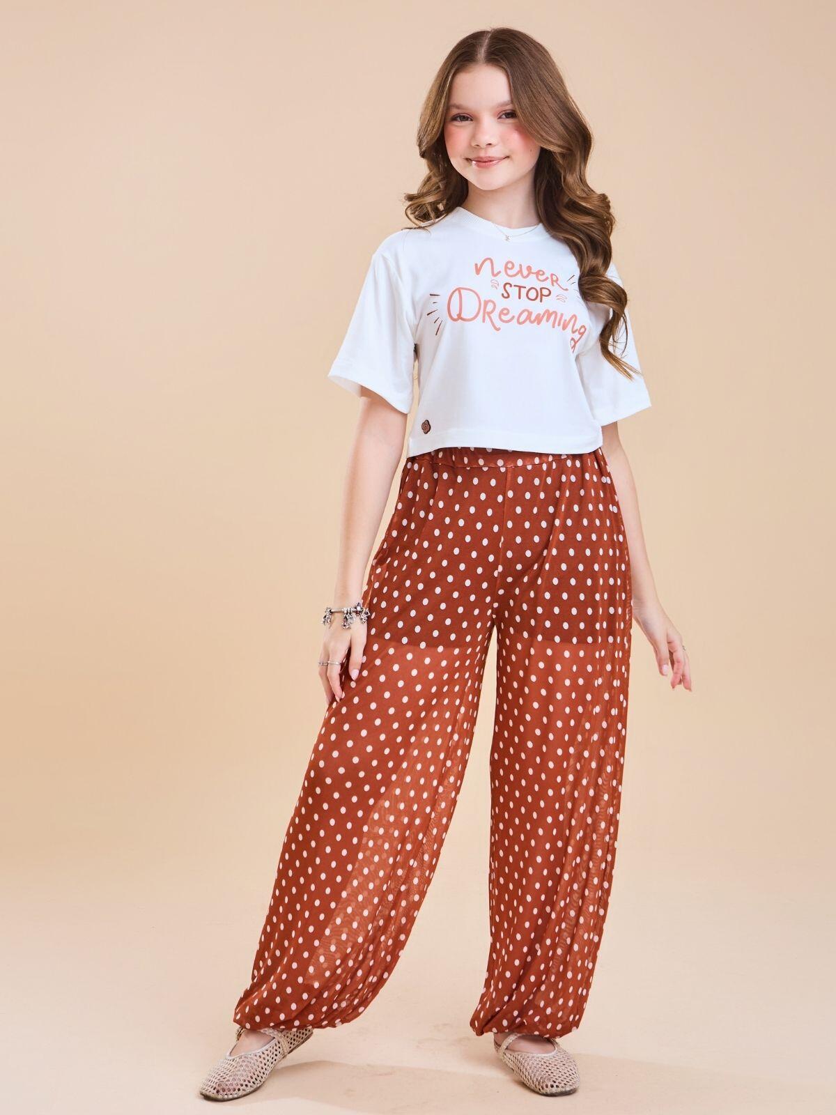 Conjunto Premium CANDY Calça Aladim Tule