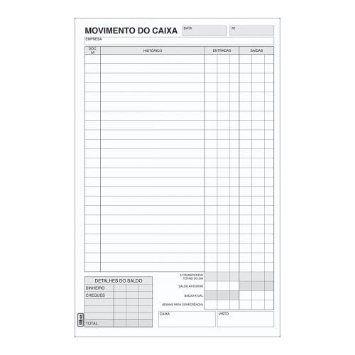 Talão Mb Comprar Talão Movimento de Caixa Grande 100 Folhas Pacote c/ 10 Blocos ...