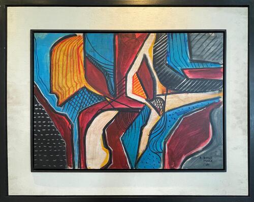 Tela original - Burle Marx (Óleo sobre tela) 69 cm x 88 cm