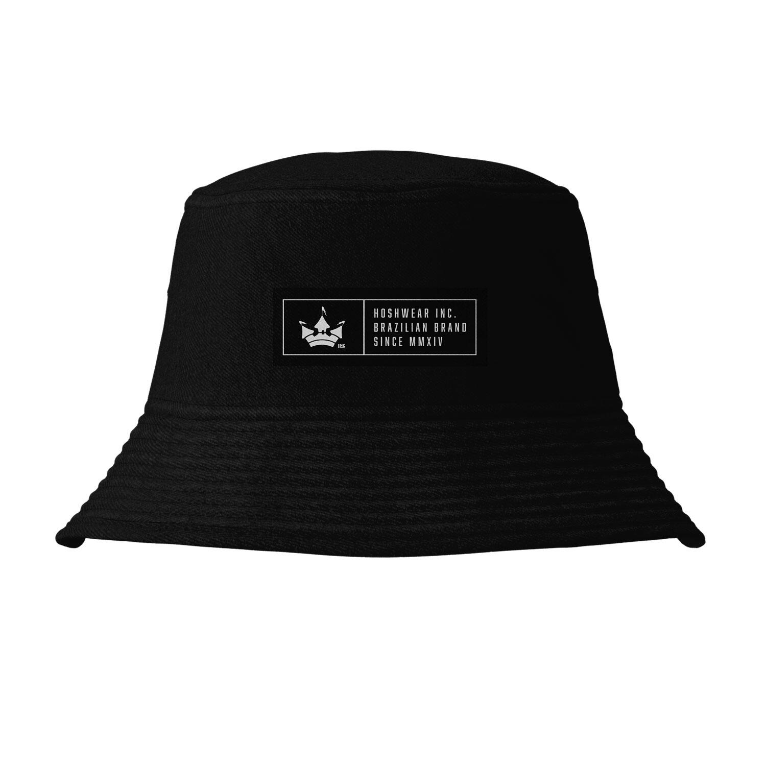 Bucket Hat Face Única Hoshwear Preto