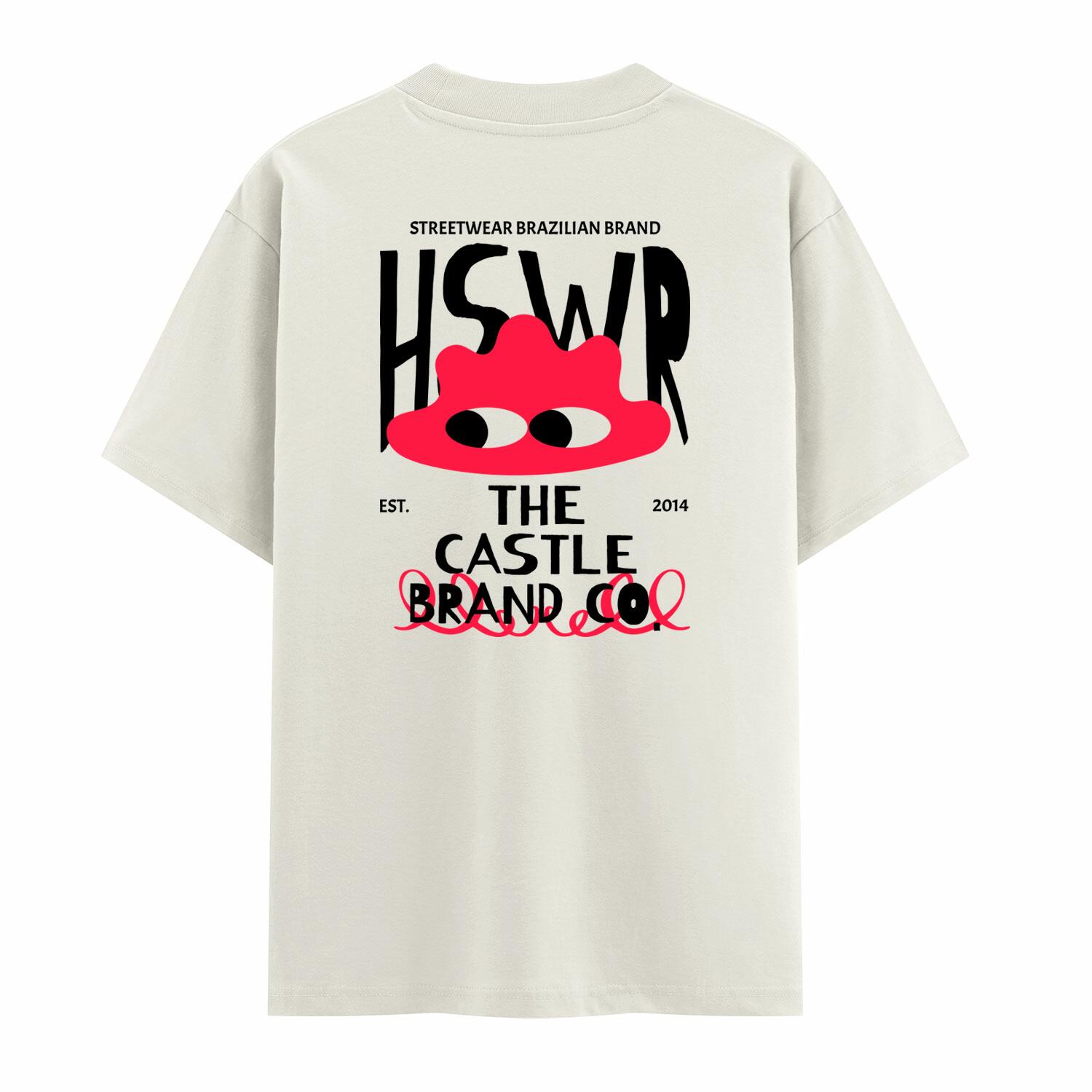 Camiseta Streetwear Hoshwear Hide Off White - R$129,90