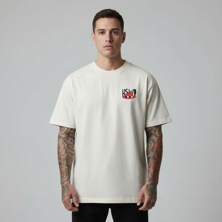 Camiseta Streetwear Hoshwear Hide Off White - R$129,90