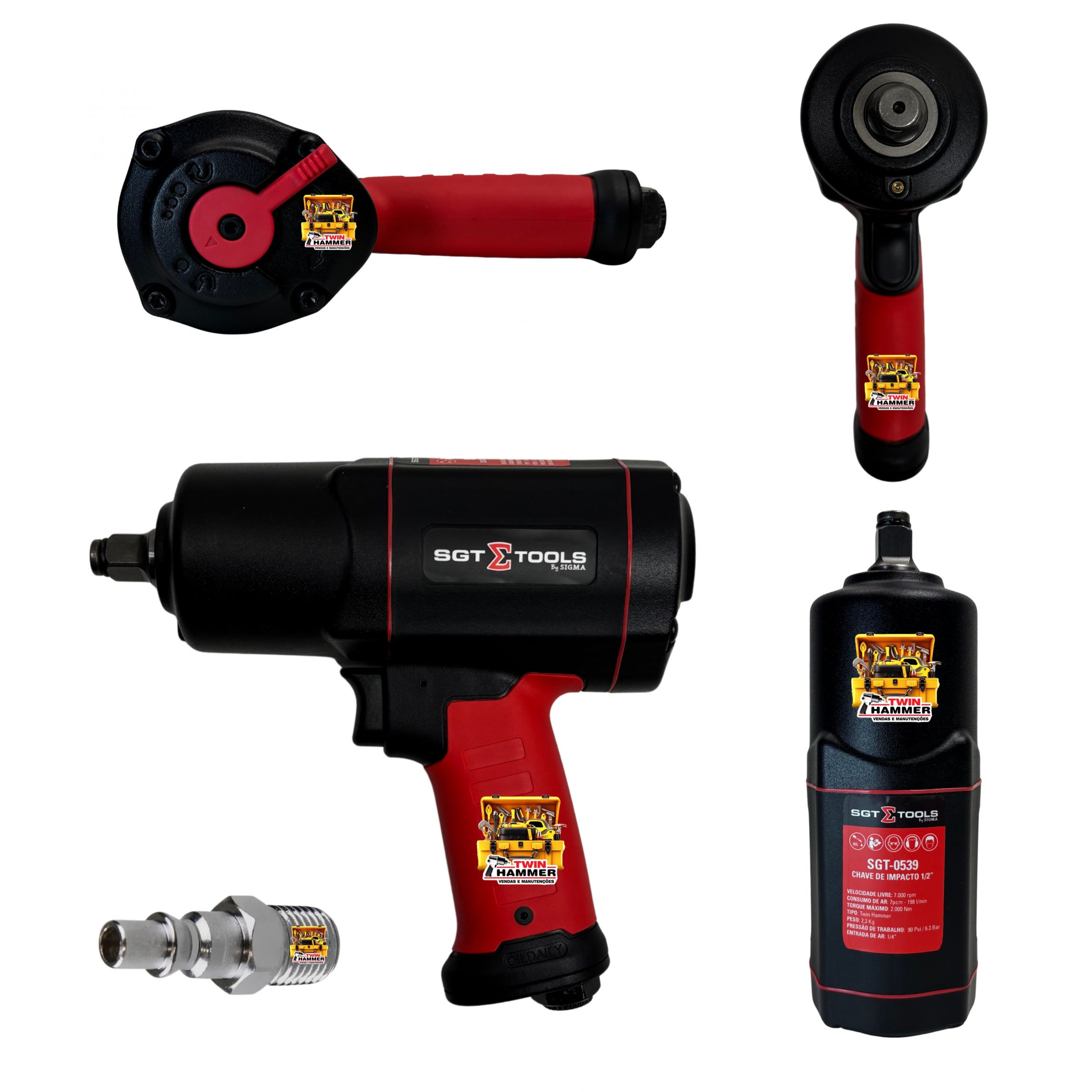 Comprar Chave De Impacto Pneumática 1/2 Pol Sgt-0539 200 Kgfm Sgt