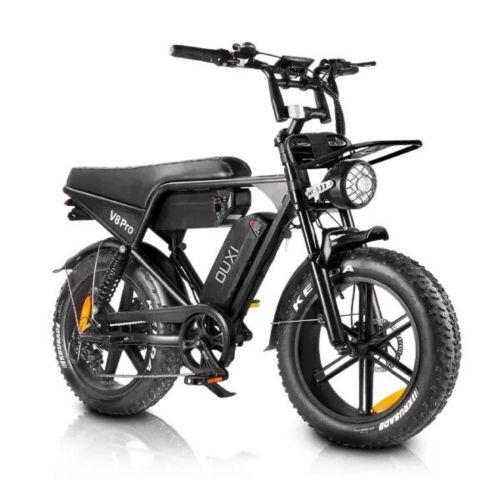 Bicicleta Elétrica OUXI V8 Pro S 48V - Bateria Dupla, Suspensão