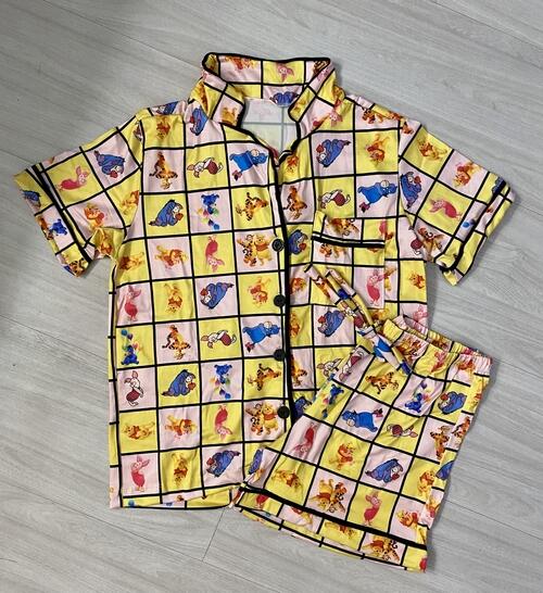 PIJAMA AMERICANO PERSONAGENS SUEDE