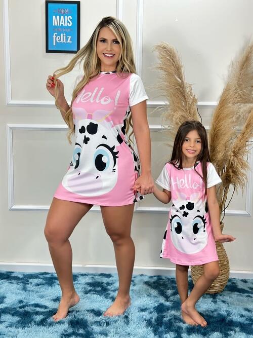 KIT MAE E FILHA JUSSARA(CAMISAO) SUEDE