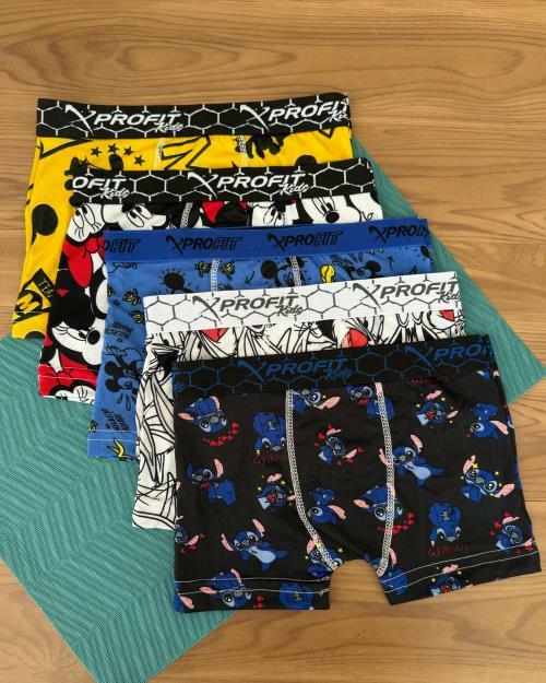 BOXER INFANTIL PERSONAGENS