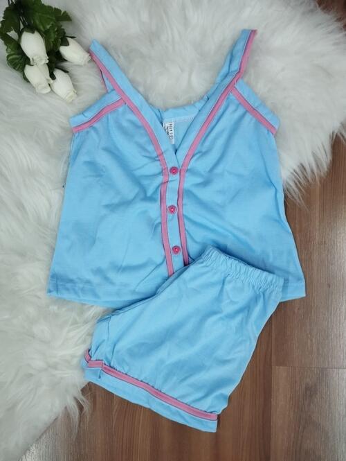 PIJAMA AMERICANO INFANTIL -ALCINHA (MALHA)