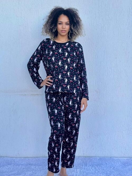 PIJAMA ADULTO FEMININO (SUEDE) INVERNO