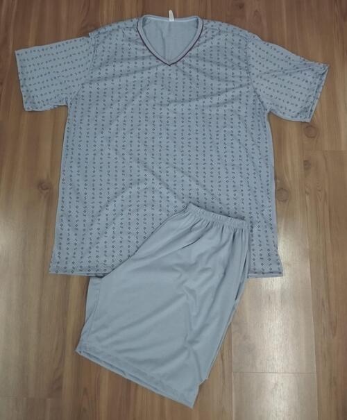 PIJAMA MASCULINO PLUS SIZE (ADULTO) CURTO-MALHA