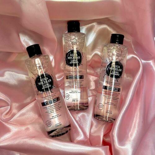 ÁGUA MICELAR CARVÃO ATIVADO SOUL COSMÉTICOS 250ML - Imagem 2