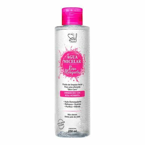 ÁGUA MICELAR ROSA MOSQUETA 250ML SOUL COSMÉTICOS