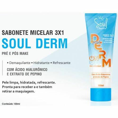 SABONETE LÍQUIDO MICELAR 3 EM 1 100ML SOUL DERM - Imagem 2