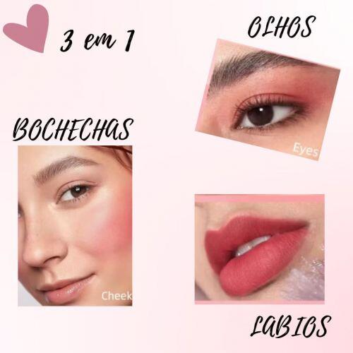 BLUSH FACIAL BASTÃO STICK ON THE GLOW FEBELLA (3 EM 1) - Imagem 3