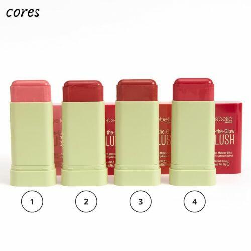 BLUSH FACIAL BASTÃO STICK ON THE GLOW FEBELLA (3 EM 1) - Imagem 2