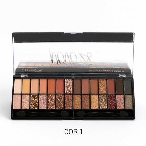 PALETA DE SOMBRAS 28 CORES FEBELLA (NOVO 28) - Imagem 2