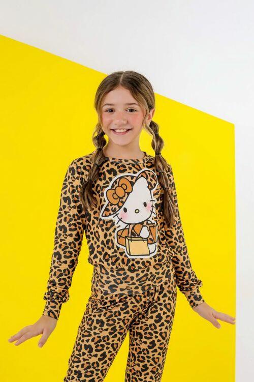 PIJAMA FEMININO (INFANTIL)-SUEDE/715S - Imagem 2