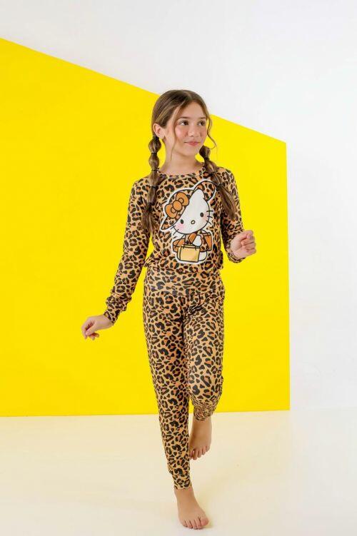 PIJAMA FEMININO (INFANTIL)-SUEDE/715S