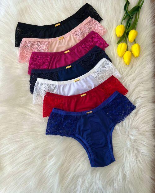 TANGA SILDECI MICROFIBRA E RENDA - Imagem 4