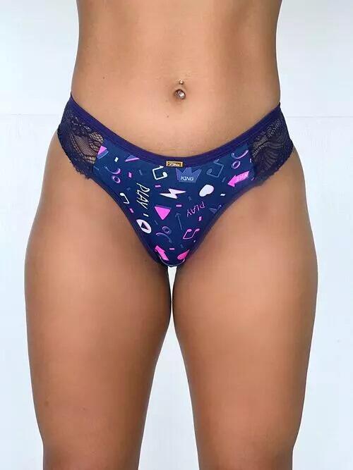 TANGA SILDECI MICROFIBRA E RENDA - Imagem 5