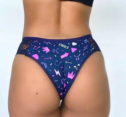 TANGA SILDECI MICROFIBRA E RENDA - Imagem 6