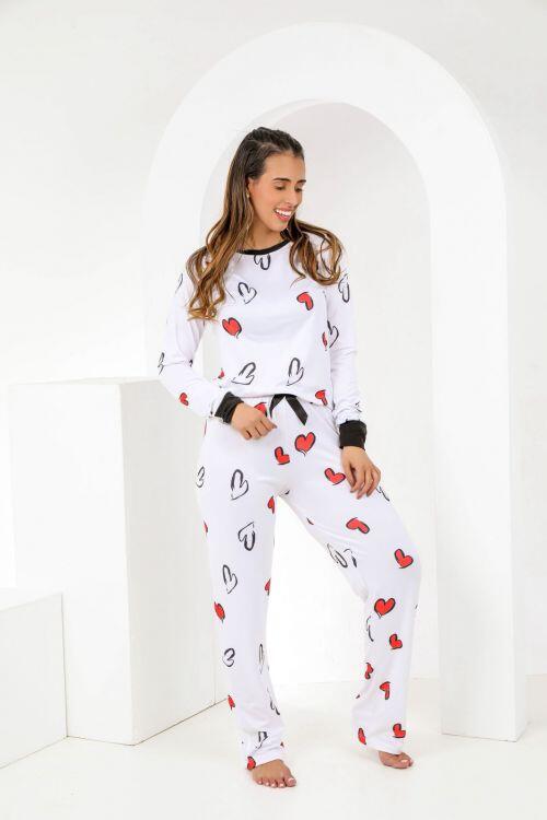 PIJAMA FEMININO SARA (ADULTO) SUEDE- 696S