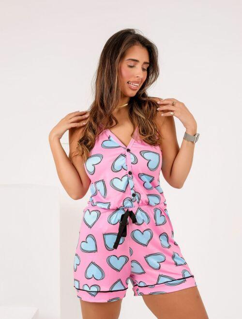 PIJAMA AMERICANO ALÇA LISO (SUBLIMADO)