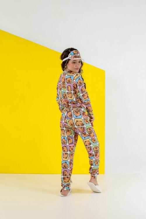 PIJAMA FEMININO (INFANTIL)-SUEDE/715S - Imagem 2