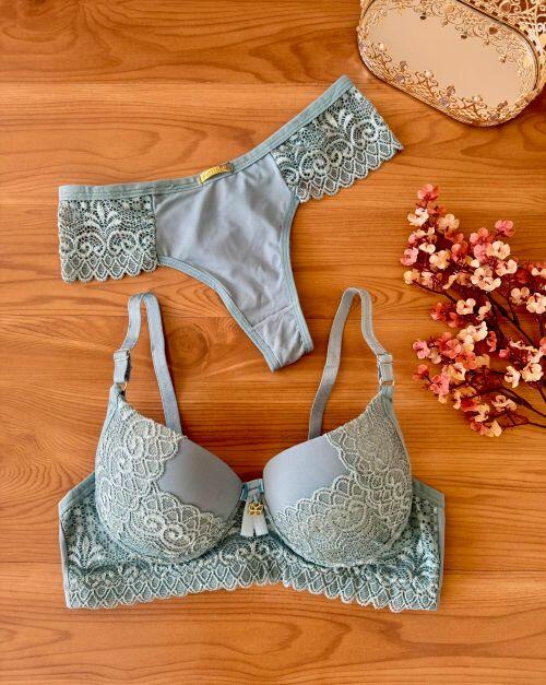 CONJUNTO MARA FIO DUPLO (MICROFIBRA/RENDA)