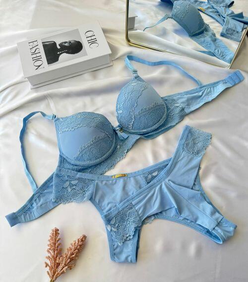 CONJUNTO WERIKA FIO DUPLO MICROFIBRA/RENDA - Imagem 2