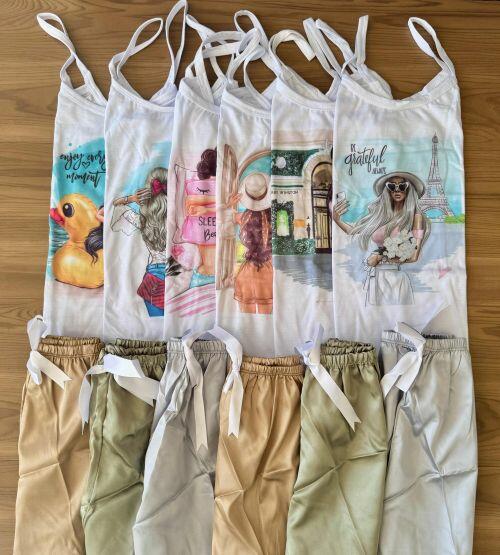 KIT 6 SHORT DOOL BEIJO (MALHA/CETIM)