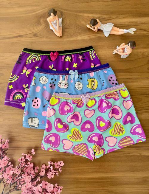 BOXER FEMININA INFANTIL MICROFIBRA 950 - Imagem 2