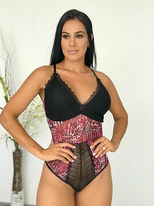 BODY TULE LUXO RENDADO