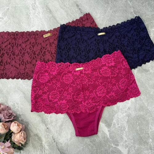 CINTA VANUZA COTTON COM RENDA DE LUXO - Imagem 3