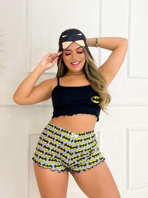 SHORT DOLL CROPPED BORDADO SUEDE