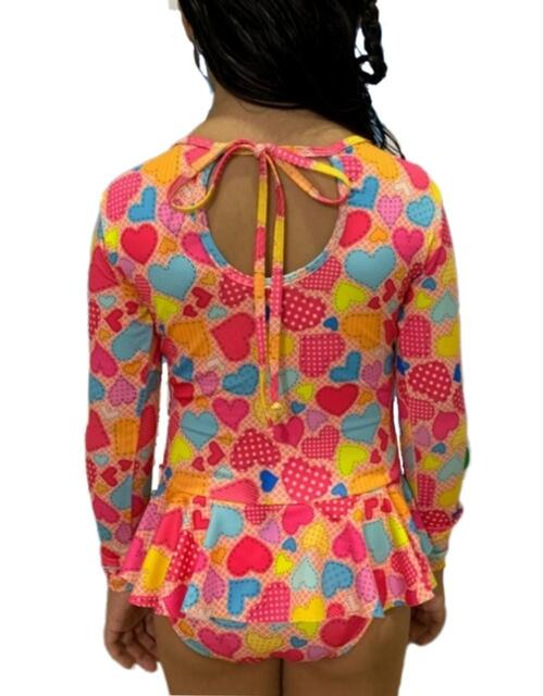 MAIÔ INFANTIL COM MANGA E SAIA 015 - Imagem 2