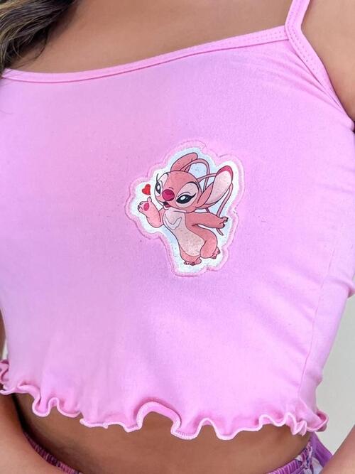 SHORT DOLL CROPPED BORDADO SUEDE - Imagem 3