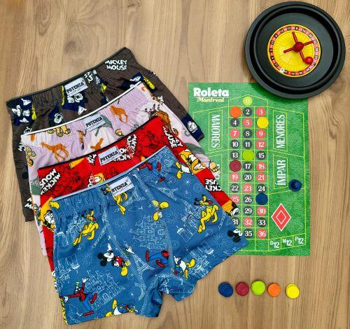 BOXER ELASTICO EMBUTIDO INFANTIL EM MICROFIBRA - Imagem 3