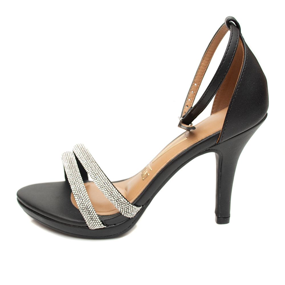 Comprar Sandália Vizzano Festa Strass Preto Loja de Calçados