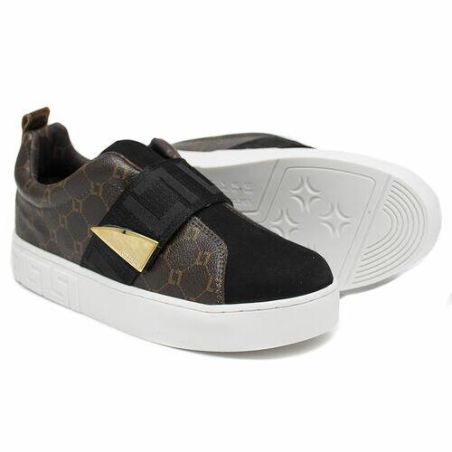 Slip On Luz da Lua Nobuck Monograma