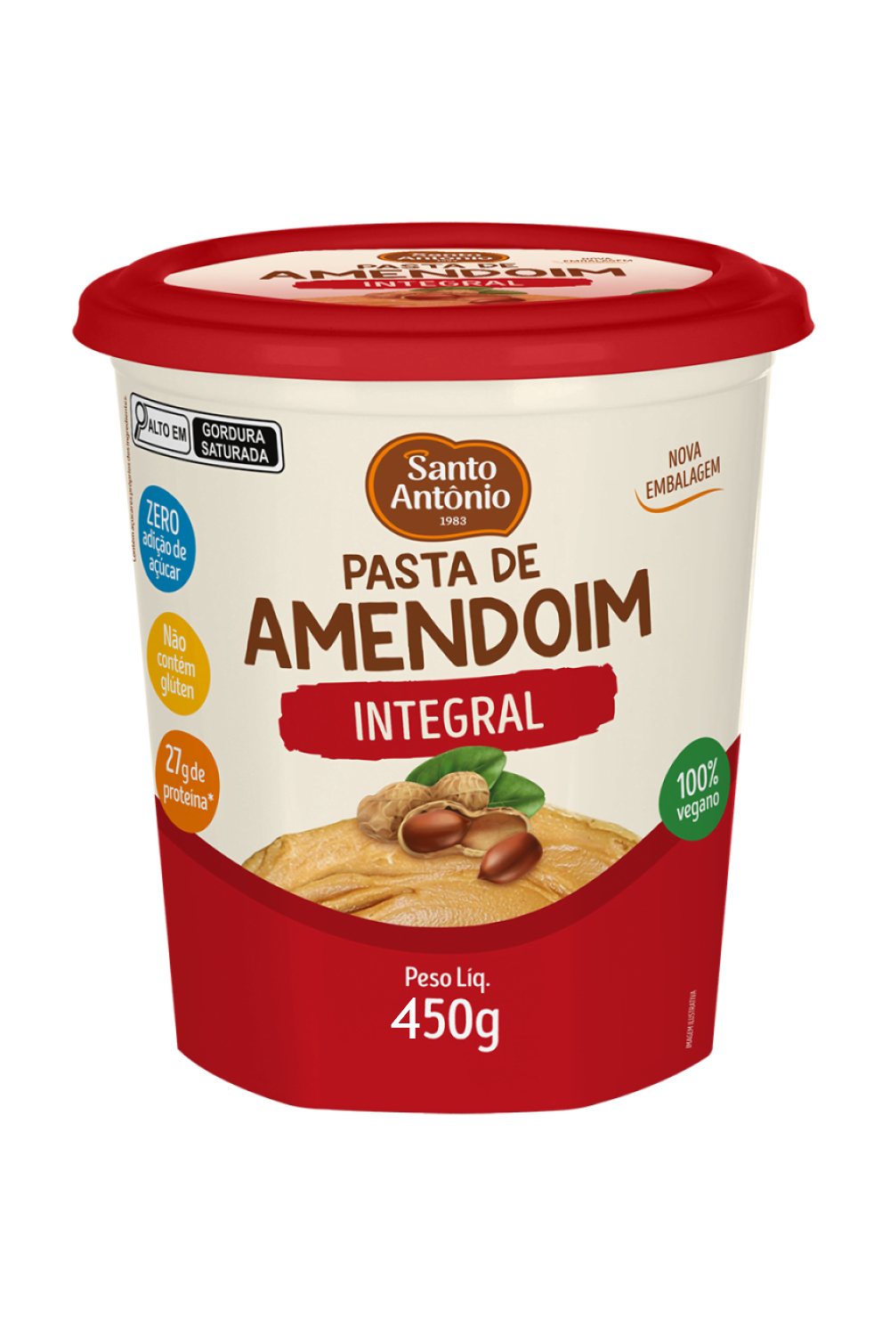 Comprar Pasta de Amendoim Integral - 450gr - Importados