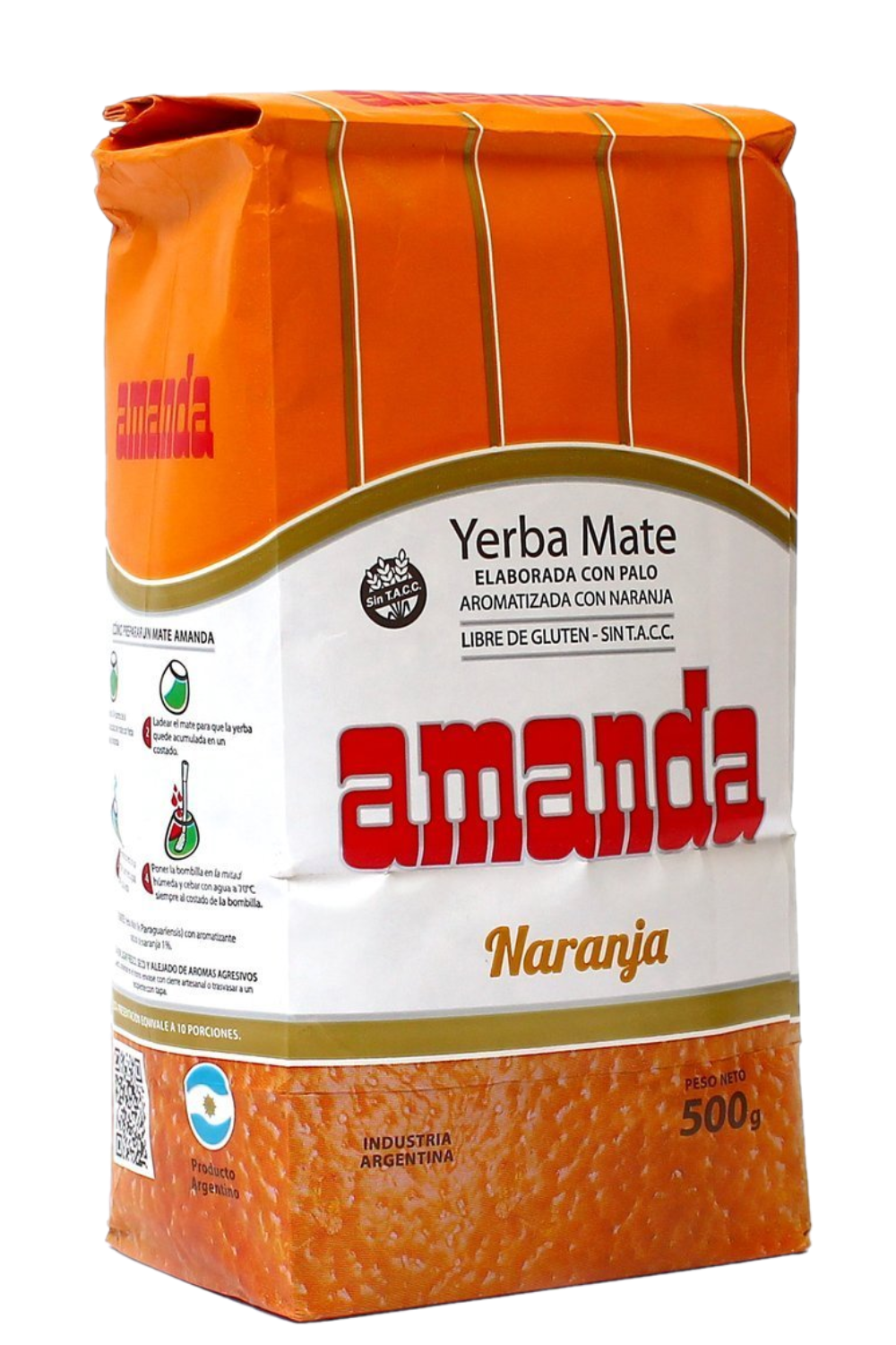 Comprar Erva Mate Amanda Laranja - 500gr