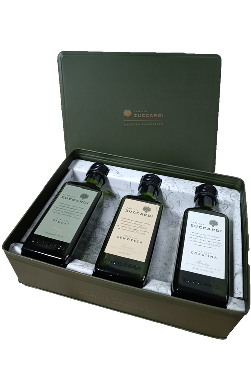 Comprar Kit Azeite de Oliva Zuccardi - 3 Varietais - Caixa Verde
