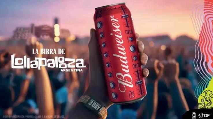 Comprar Cerveja Budweiser Music Lollapalooza Argentina 2024