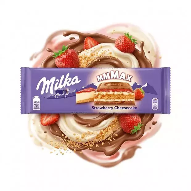 Comprar Chocolate Milka MMMAX Strawberry Cheesecake - 270gr