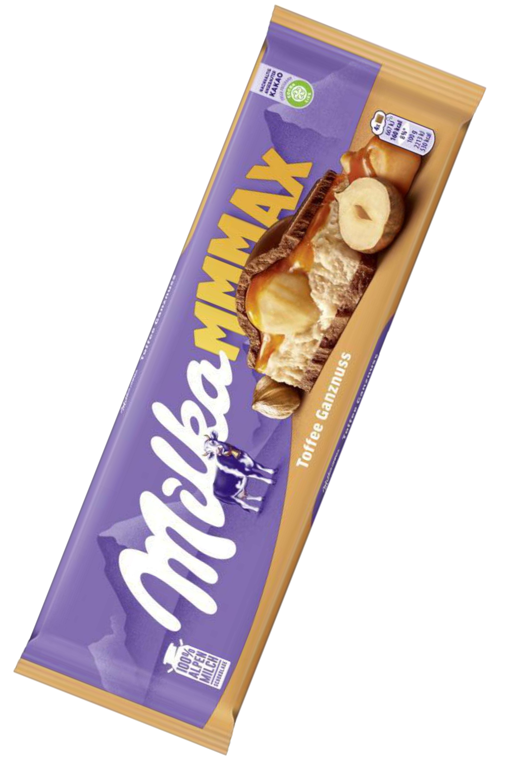 Comprar Chocolate Milka MMMAX Wholenut Caramelo e Avelã - 300gr
