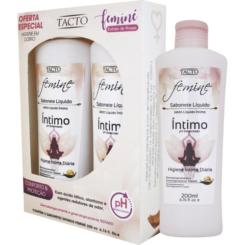 Comprar SABONETE INTIMO TACTO FEMINE 2X200ML R$18,14 Facily