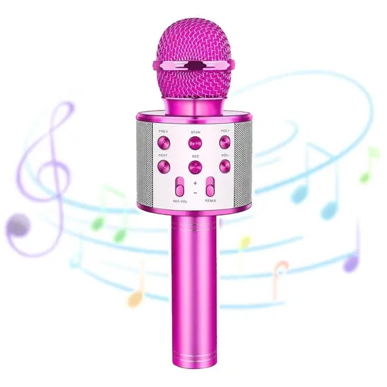 Comprar MICROFONE INFANTIL BLUETOOTH ROSA - STAR VOICE - ZOOP TOYS