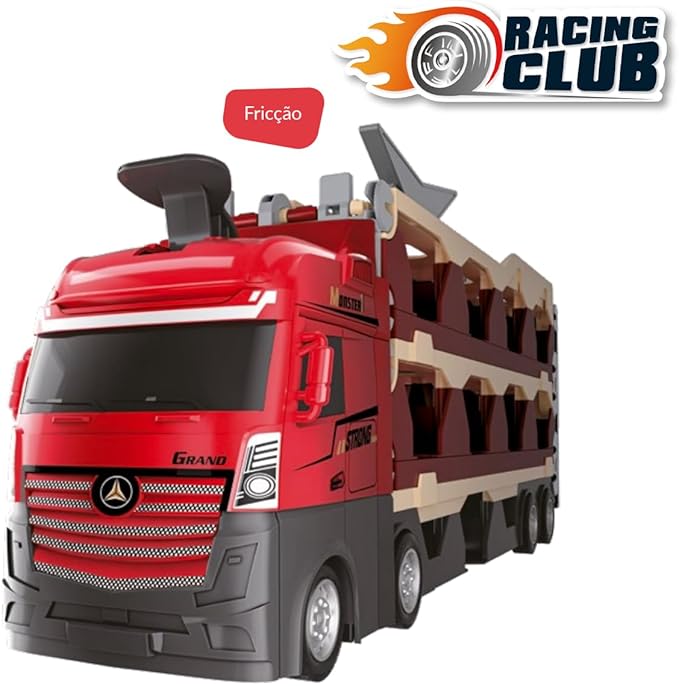 Comprar RACING CLUB TRUCK COM PISTA LANÇADORA + 6 CARRINHOS - ZOOP